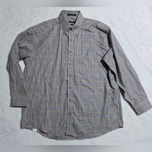 Overton Mens Polo Top Size XL XLarge Button-down Long Sleeve Shirt Dress Casual